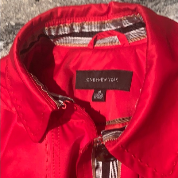 Jones New York (M) Red Trench - Picture 2 of 3